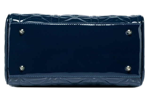 dior granville polochon patent leather 6375 blue